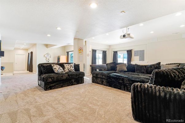 Interior, Living room, Recessed Lighting