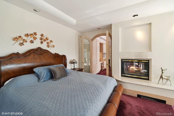 Bedroom, Fireplace, Interior, Recessed Lighting