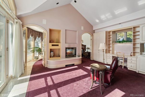 Fireplace, Home Office, Interior