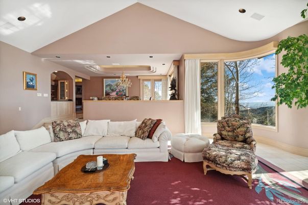 Interior, Living room, Recessed Lighting