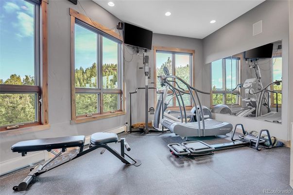 Fitness Equipment, Interior, Recessed Lighting