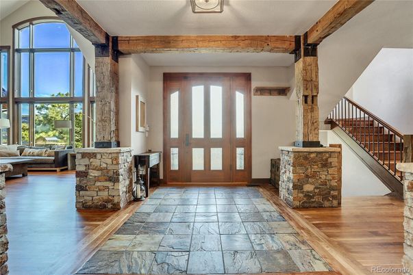 Interior, Wooden Beams, Wood Texture Flooring