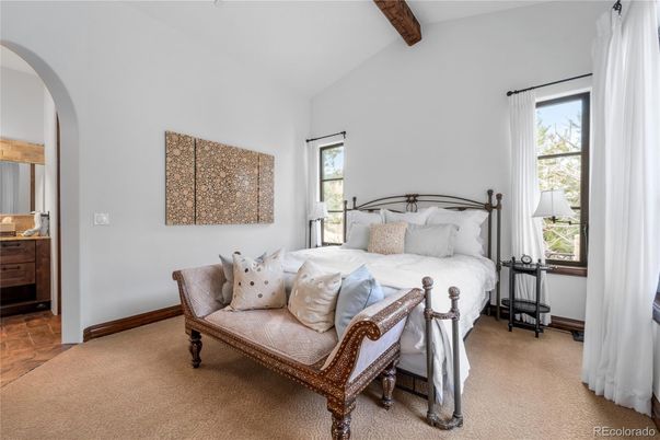 Bedroom, Interior, Wooden Beams