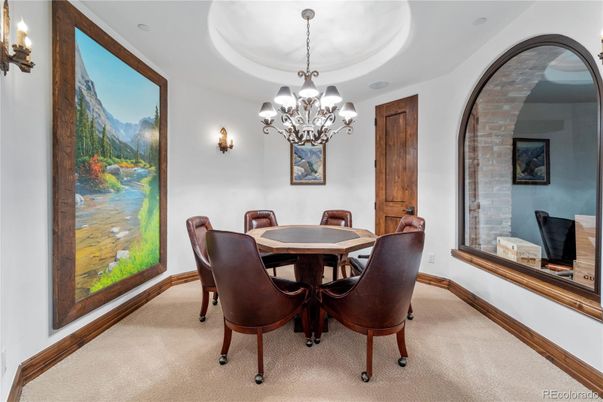 Chandelier, Dining room, Interior