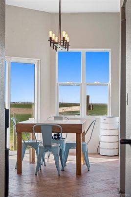 Chandelier, Home Office, Interior, Wood Texture Flooring
