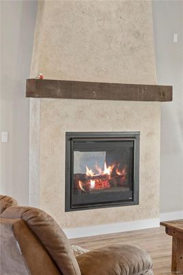 Fireplace, Interior, Wood Texture Flooring