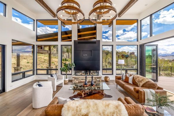 Fireplace, Interior, Living room, Sun Room, Wooden Beams, Wood Texture Flooring