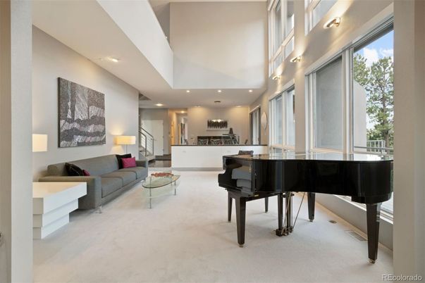 Interior, Living room, Piano, Recessed Lighting