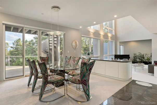 Dining room, Interior, Living room, Pendant Lights, Recessed Lighting