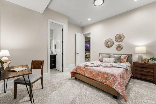 Bedroom, Interior, Recessed Lighting