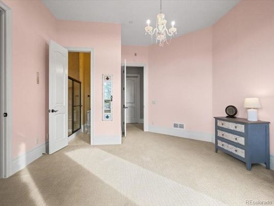 Chandelier, Empty room, Interior