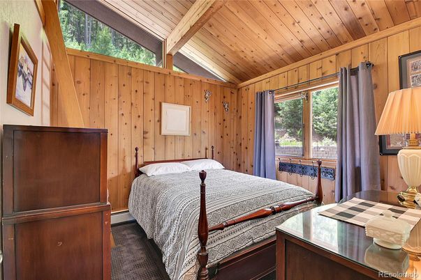 Bedroom, Interior, Wooden Beams, Wooden Ceilings, Wooden Walls
