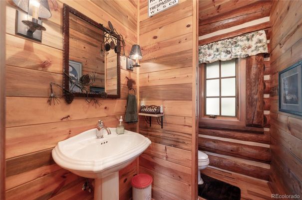Bathroom, Interior, Wooden Walls