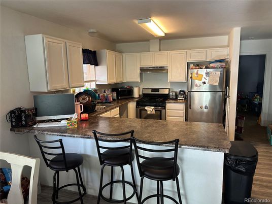 Interior, Kitchen, Wood Texture Flooring