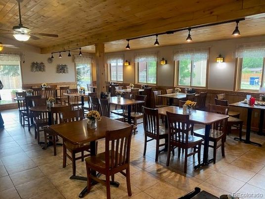 Dining room, Interior, Wooden Ceilings