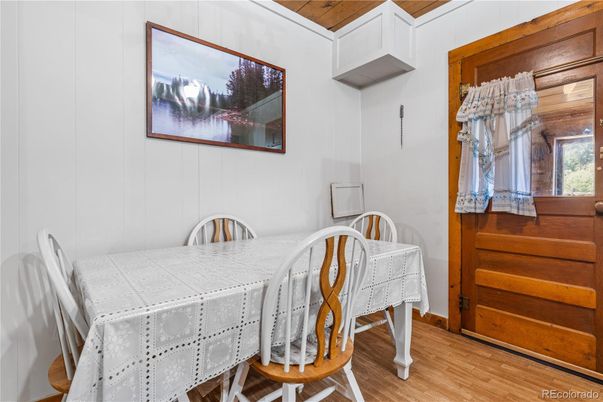 Dining room, Interior, Wood Texture Flooring