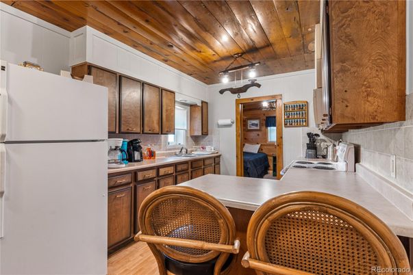 Interior, Kitchen, Wooden Ceilings, Wood Texture Flooring