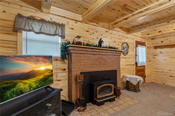 Fireplace, Interior, Wooden Beams, Wooden Ceilings, Wooden Walls