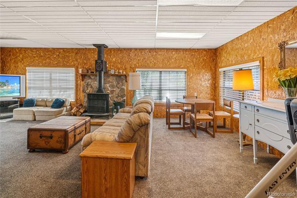 Dining room, Fireplace, Interior, Living room