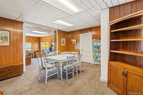 Dining room, Interior, Wooden Walls