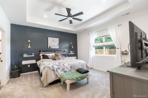 Bedroom, Interior, Recessed Lighting