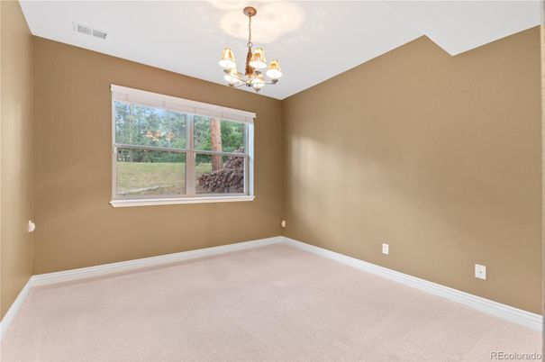 Chandelier, Empty room, Interior