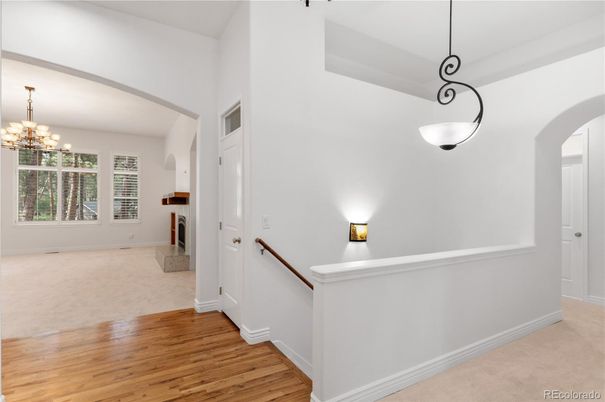 Chandelier, Fireplace, Interior, Pendant Lights, Wood Texture Flooring