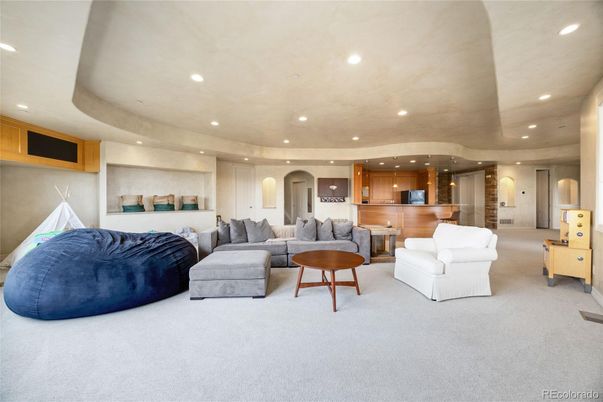 Interior, Living room, Recessed Lighting