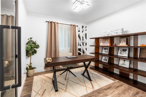 Home Office, Interior, Wood Texture Flooring