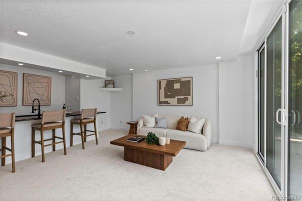 Interior, Living room, Recessed Lighting