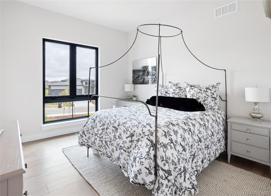 Bedroom, Interior, Wood Texture Flooring