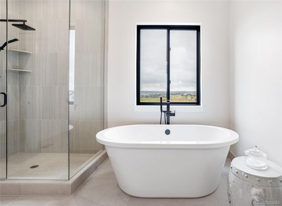 Bathroom, Free Standing Baths, Glass Shower, Interior
