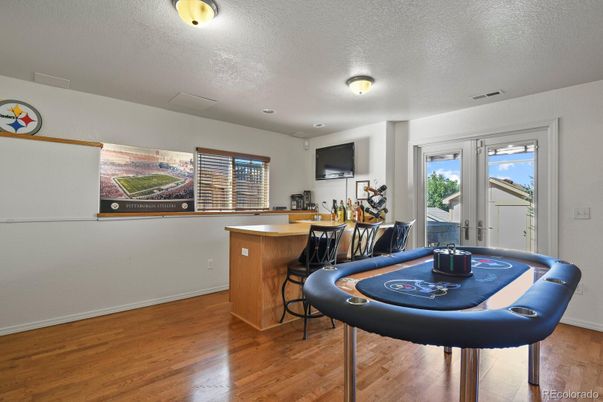 Game Room, Interior, Wood Texture Flooring
