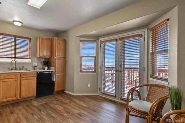 Interior, Kitchen, Wood Texture Flooring