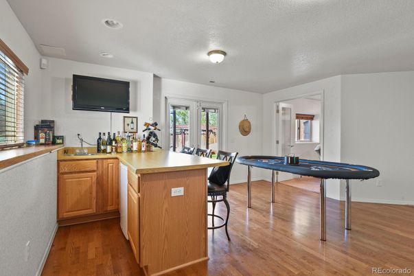 Game Room, Interior, Recessed Lighting, Wood Texture Flooring