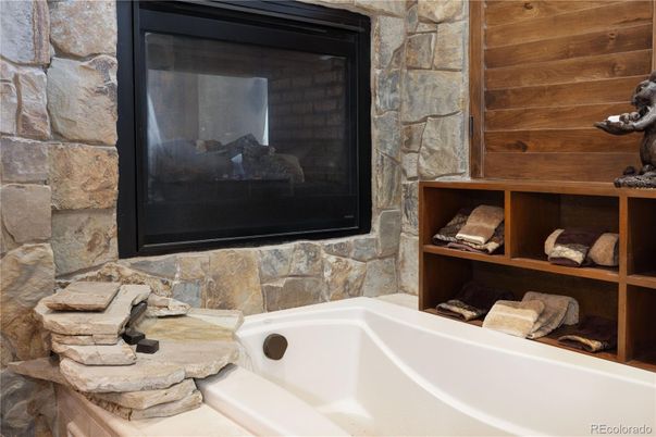Bathroom, Interior, Stone Walls, Wooden Walls