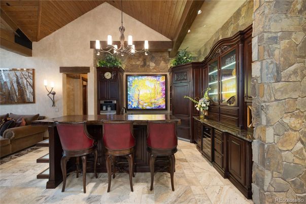 Chandelier, Interior, Stone Walls, Wooden Beams, Wooden Ceilings