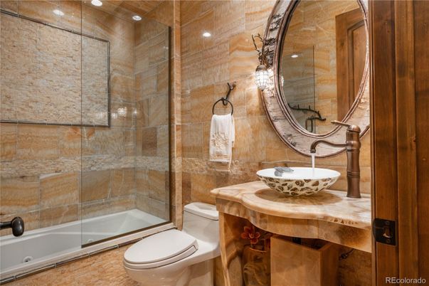 Bathroom, Glass Shower, Interior
