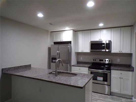 Interior, Kitchen, Recessed Lighting, Stainless Steel Appliances