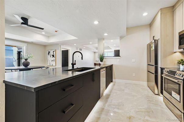 Interior, Kitchen, Recessed Lighting, Stainless Steel Appliances