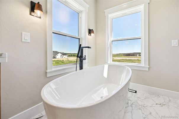 Bathroom, Free Standing Baths, Interior, Marble