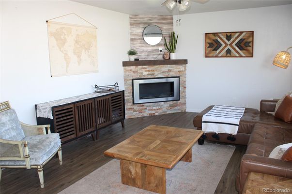 Fireplace, Interior, Wood Texture Flooring