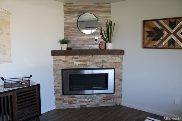 Fireplace, Interior, Wood Texture Flooring
