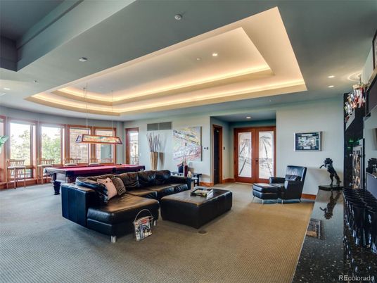 Billiard Table, Game Room, Interior, Living room, Pendant Lights, Recessed Lighting