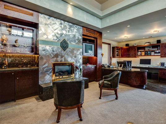 Home Office, Interior, Recessed Lighting
