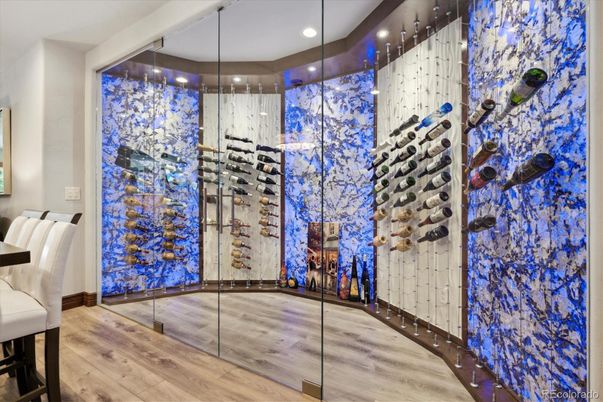 Interior, Recessed Lighting, Wine Storage, Wood Texture Flooring