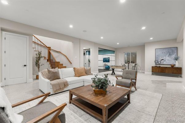 Interior, Living room, Recessed Lighting