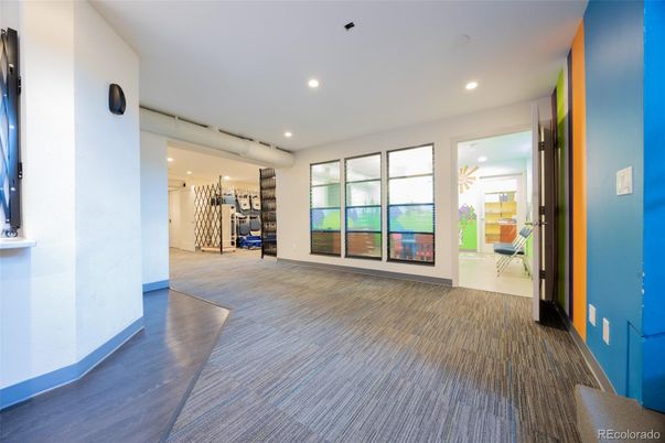 Fitness Equipment, Interior, Recessed Lighting