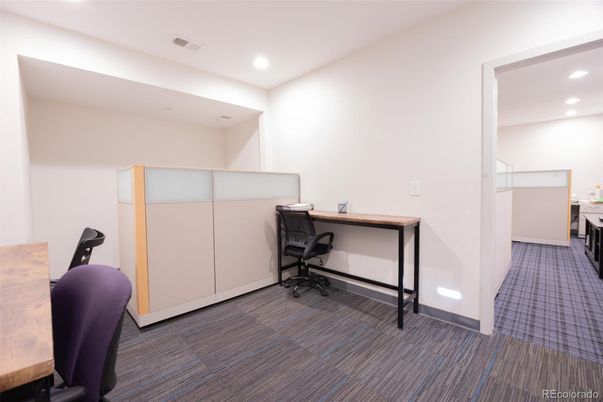 Home Office, Interior, Recessed Lighting