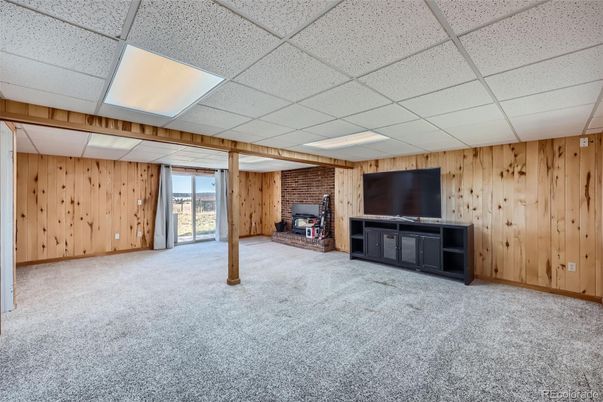 Empty room, Fireplace, Interior, Stone Walls, Wooden Walls